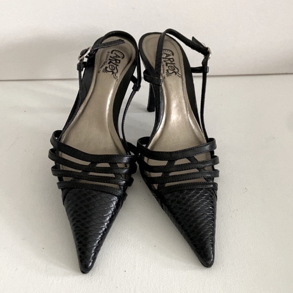 Slingback Pointy Toe Pumps - Picture 4 of 5